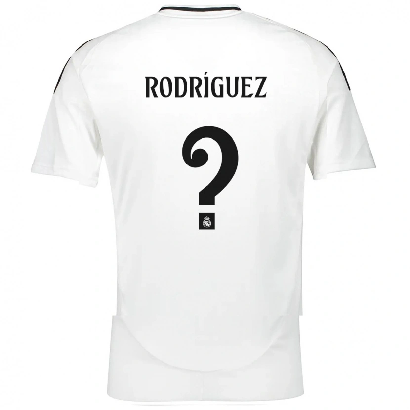 Danxen Damen Álvaro Rodríguez #0 Weiß Heimtrikot Trikot 2024/25 T-Shirt