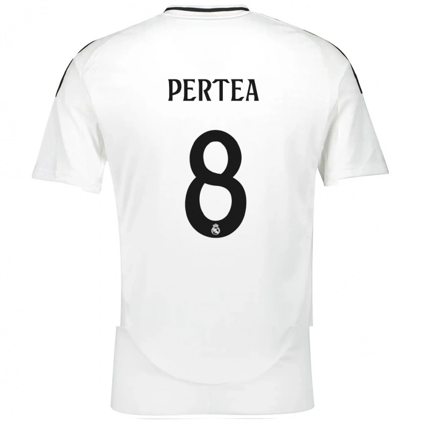 Danxen Damen Raul Pertea #8 Weiß Heimtrikot Trikot 2024/25 T-Shirt