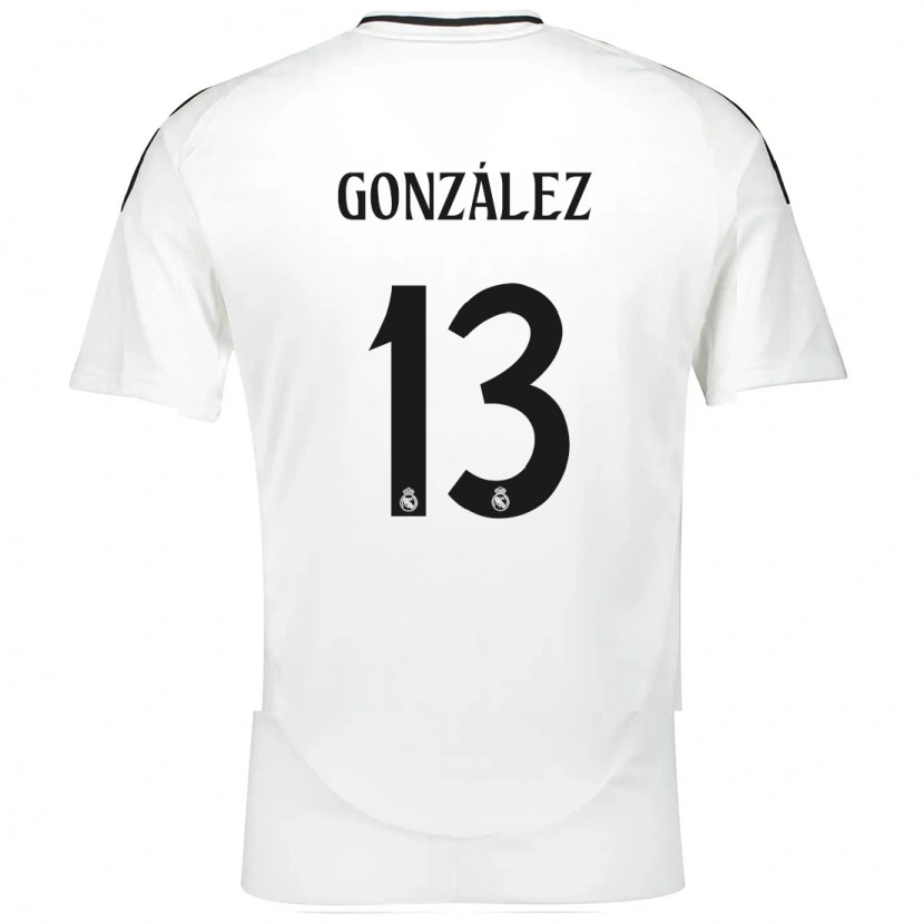 Danxen Damen Fran González #13 Weiß Heimtrikot Trikot 2024/25 T-Shirt