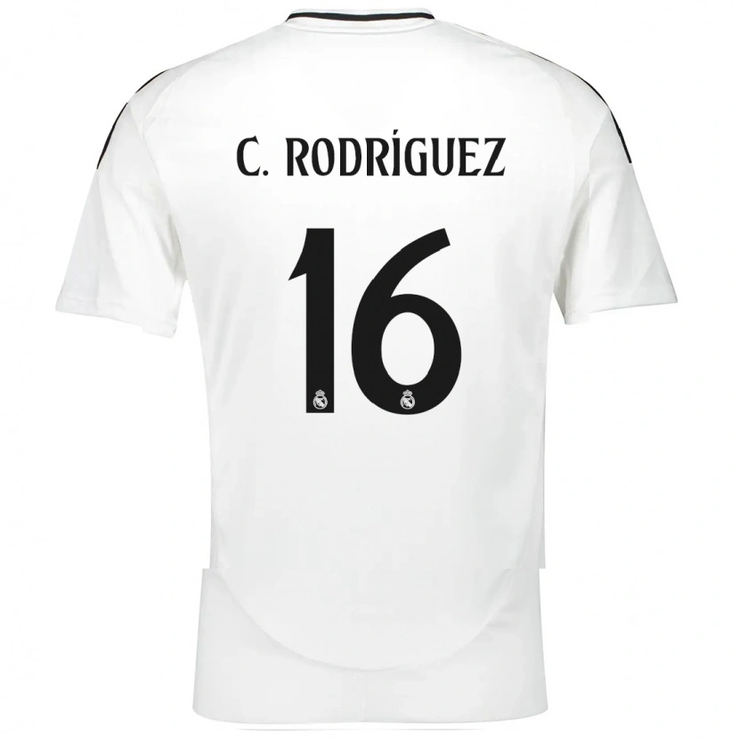 Danxen Damen Carlos Rodríguez #16 Weiß Heimtrikot Trikot 2024/25 T-Shirt