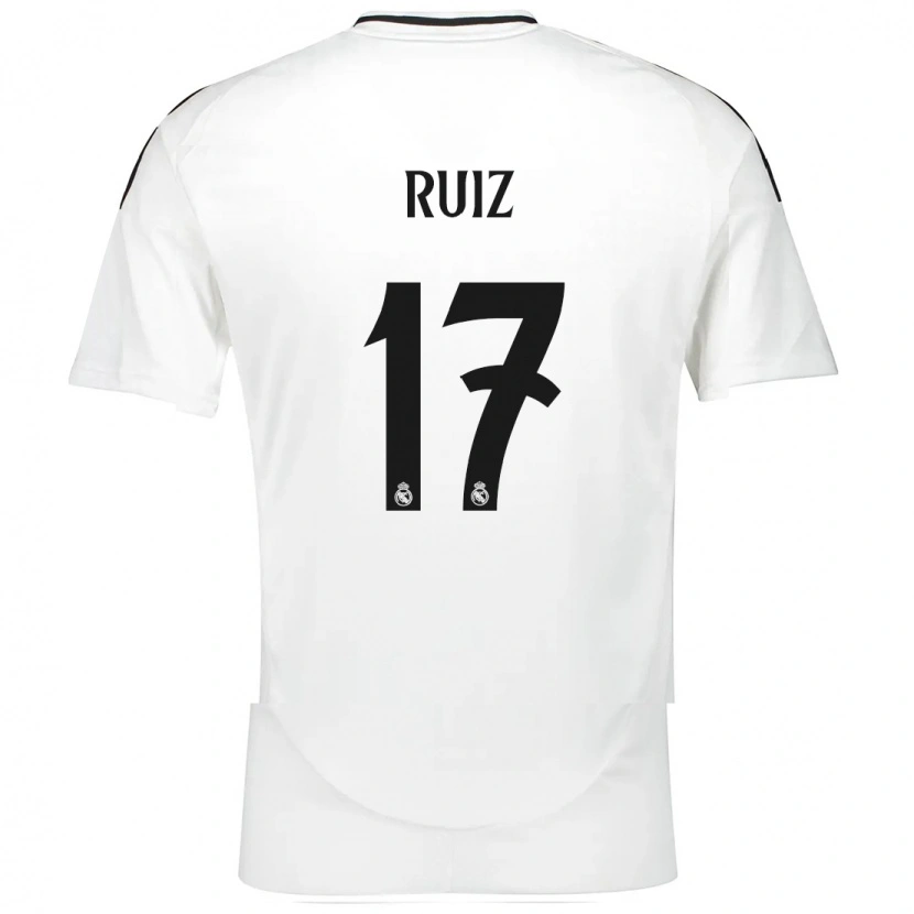 Danxen Damen David Ruiz #17 Weiß Heimtrikot Trikot 2024/25 T-Shirt