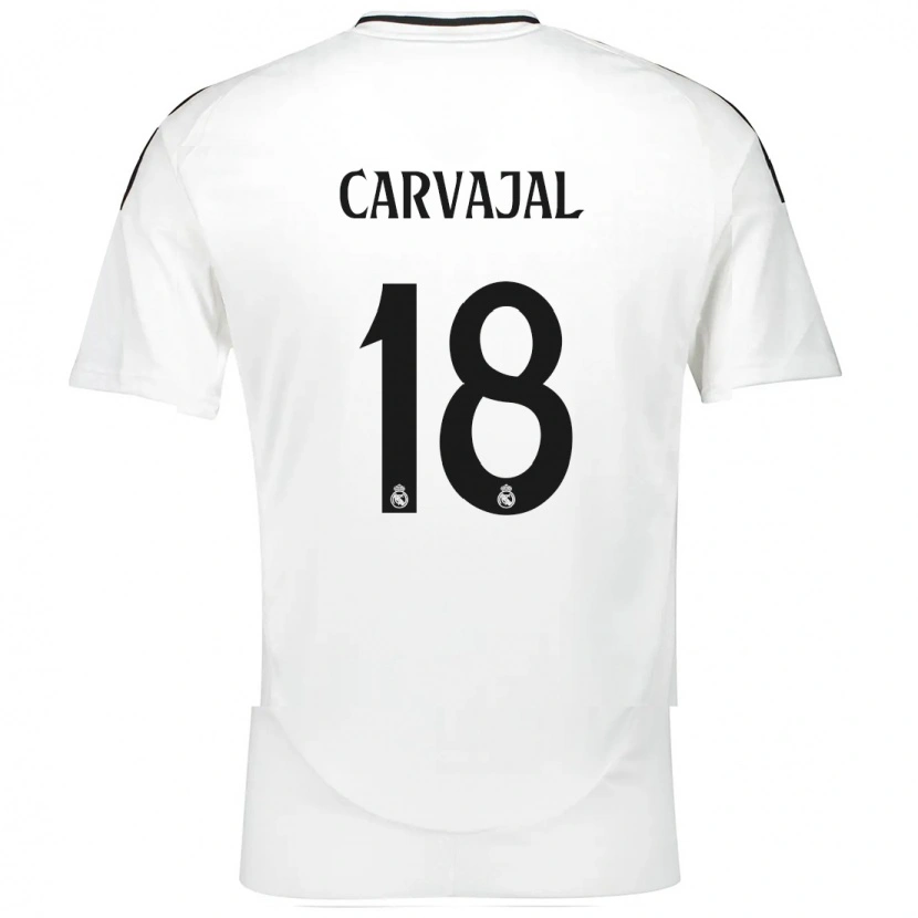 Danxen Damen Ángel Carvajal #18 Weiß Heimtrikot Trikot 2024/25 T-Shirt