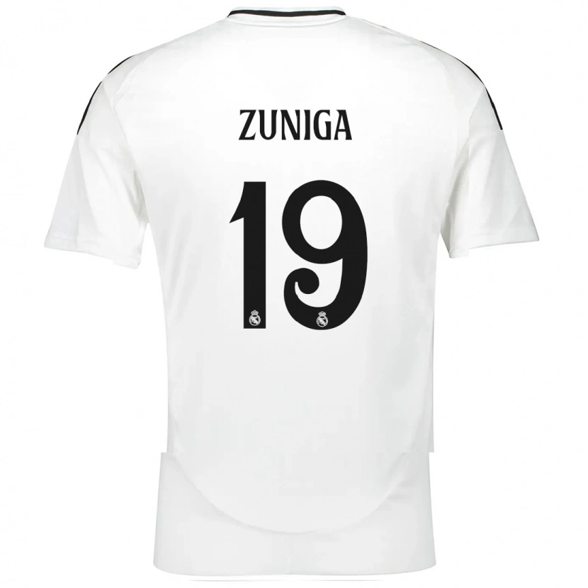 Danxen Damen Loren Zúñiga #19 Weiß Heimtrikot Trikot 2024/25 T-Shirt