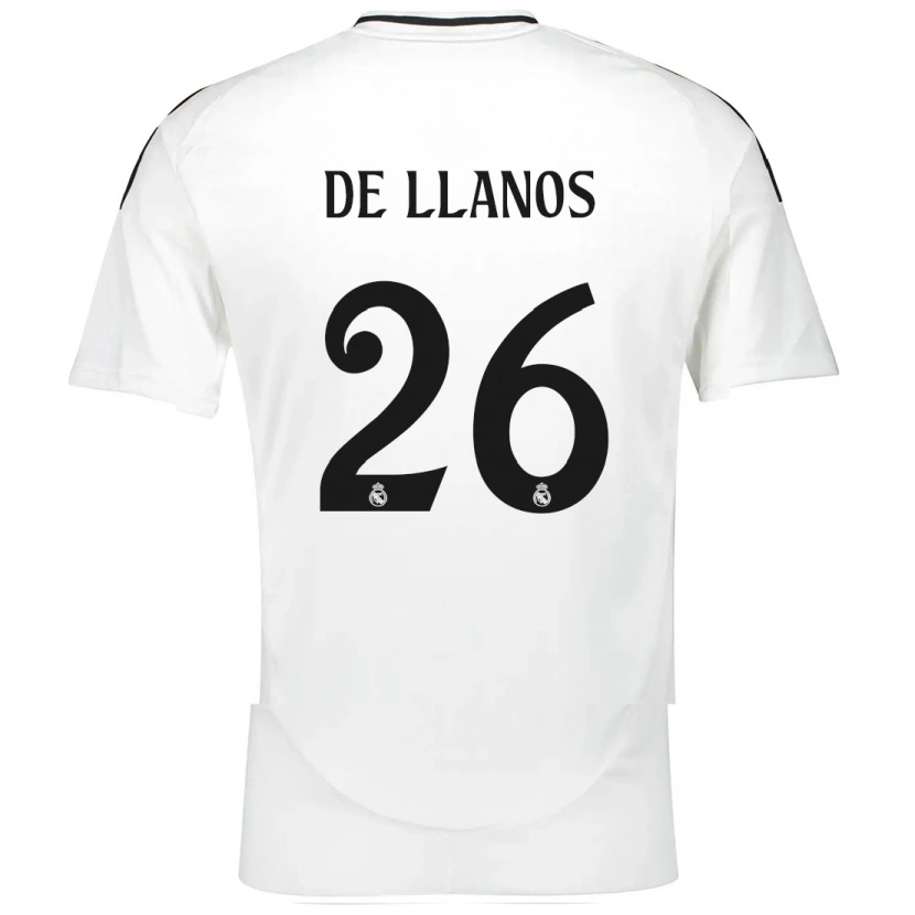 Danxen Damen Hugo De Llanos #26 Weiß Heimtrikot Trikot 2024/25 T-Shirt