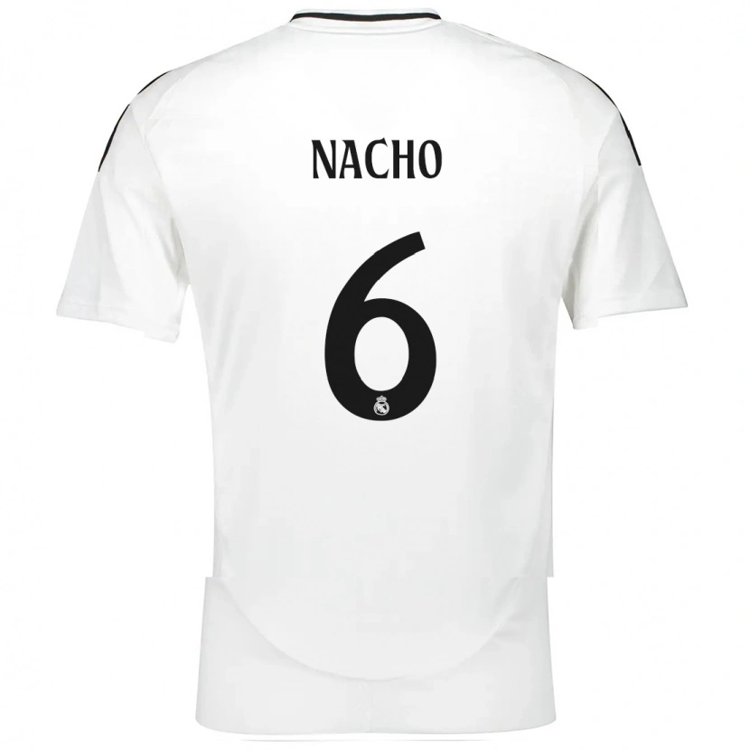 Danxen Damen Nacho Fernández #6 Weiß Heimtrikot Trikot 2024/25 T-Shirt
