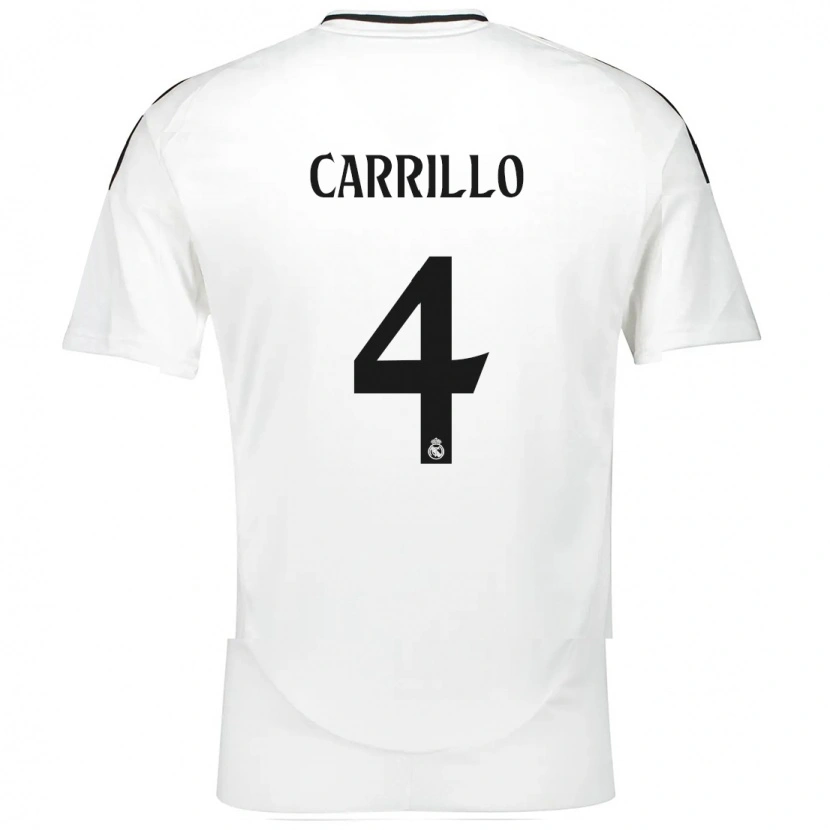 Danxen Damen Álvaro Carrillo #4 Weiß Heimtrikot Trikot 2024/25 T-Shirt