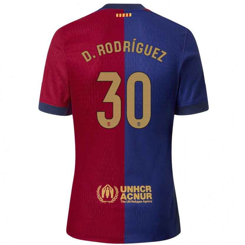 Danxen Damen Dani Rodríguez #30 Blau Rot Heimtrikot Trikot 2024/25 T-Shirt