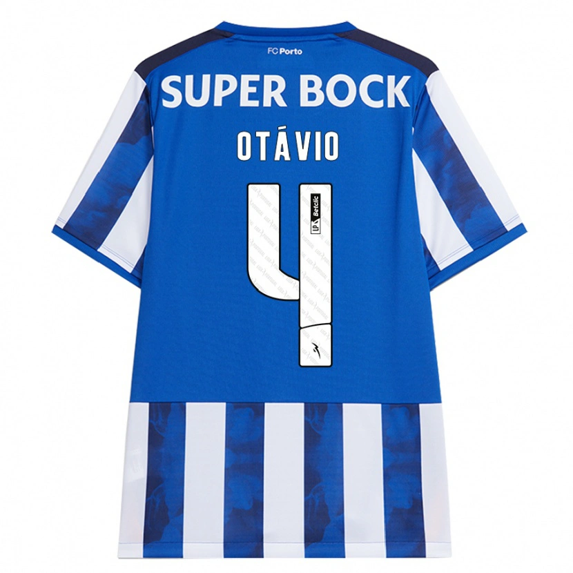 Danxen Damen Otávio #4 Blau Weiß Heimtrikot Trikot 2024/25 T-Shirt
