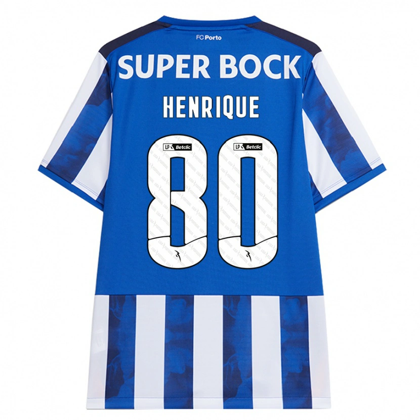 Danxen Damen Kaio Henrique #80 Blau Weiß Heimtrikot Trikot 2024/25 T-Shirt