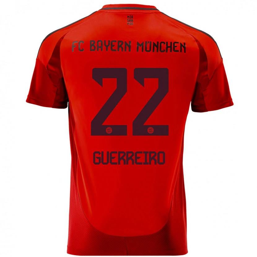 Danxen Damen Raphaël Guerreiro #22 Rot Heimtrikot Trikot 2024/25 T-Shirt