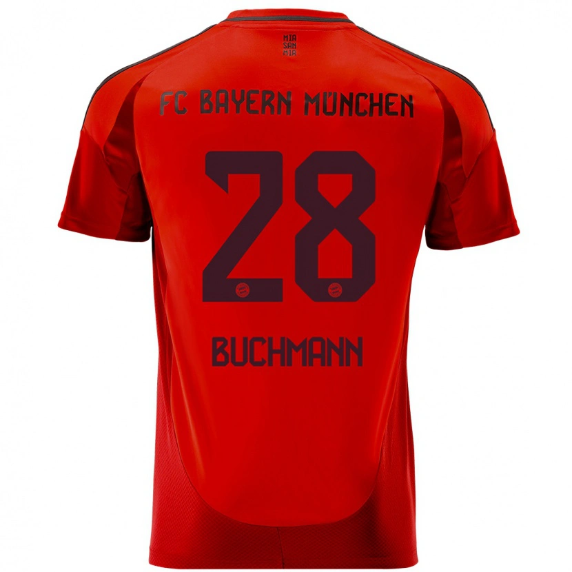 Danxen Damen Tarek Buchmann #28 Rot Heimtrikot Trikot 2024/25 T-Shirt