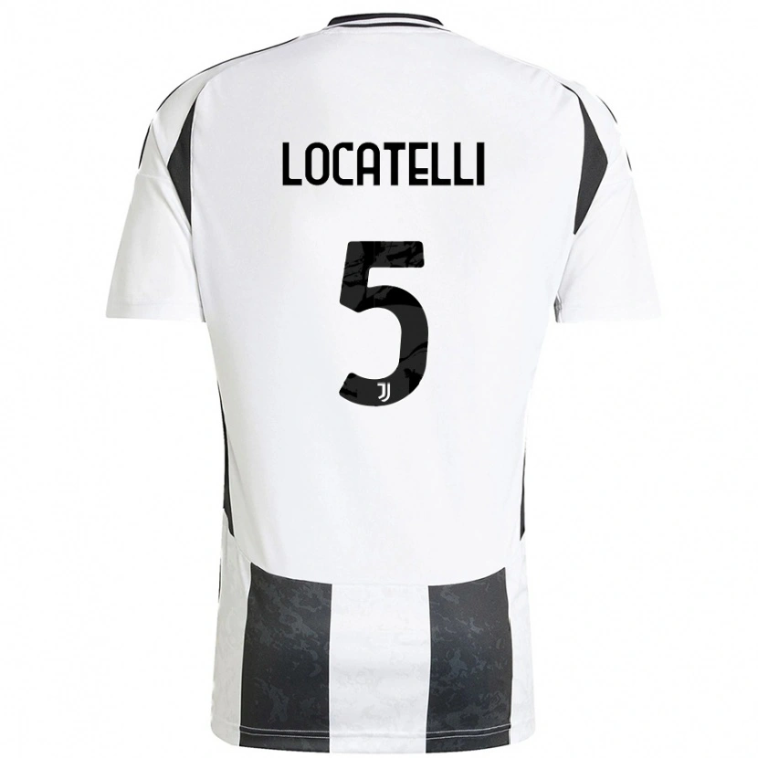 Danxen Damen Manuel Locatelli #5 Weiß Schwarz Heimtrikot Trikot 2024/25 T-Shirt