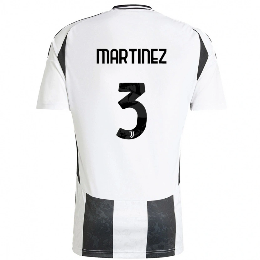 Danxen Damen Bruno Martinez #3 Weiß Schwarz Heimtrikot Trikot 2024/25 T-Shirt
