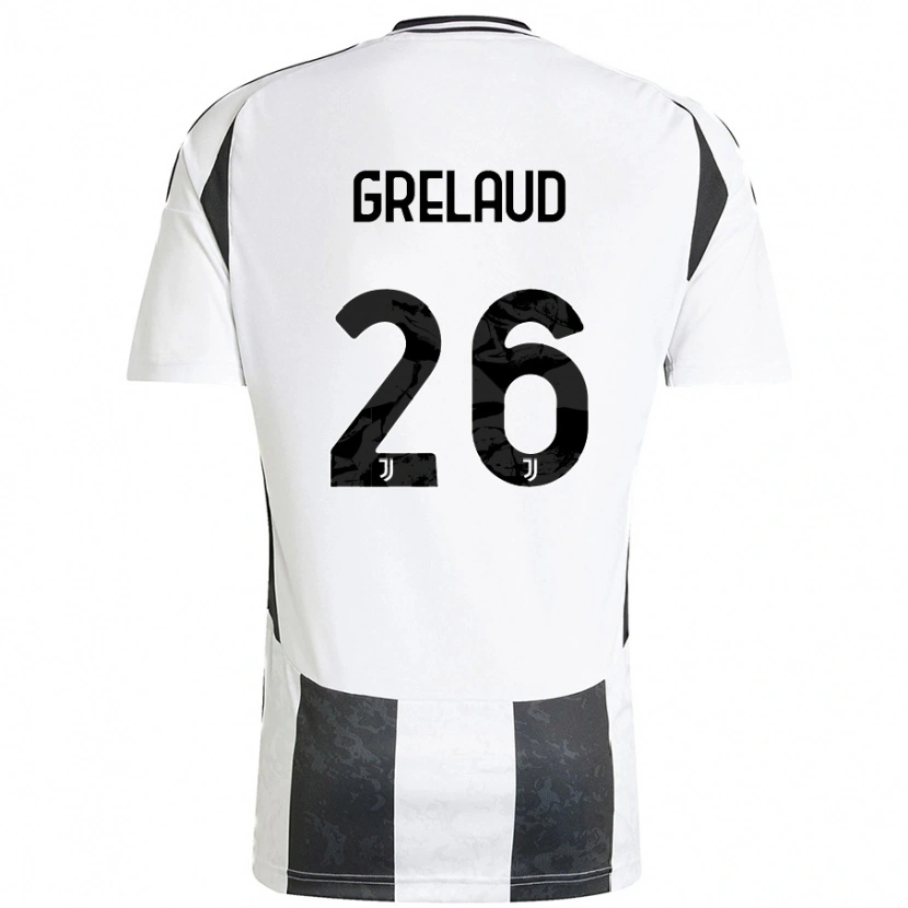 Danxen Damen Josue Grelaud #26 Weiß Schwarz Heimtrikot Trikot 2024/25 T-Shirt