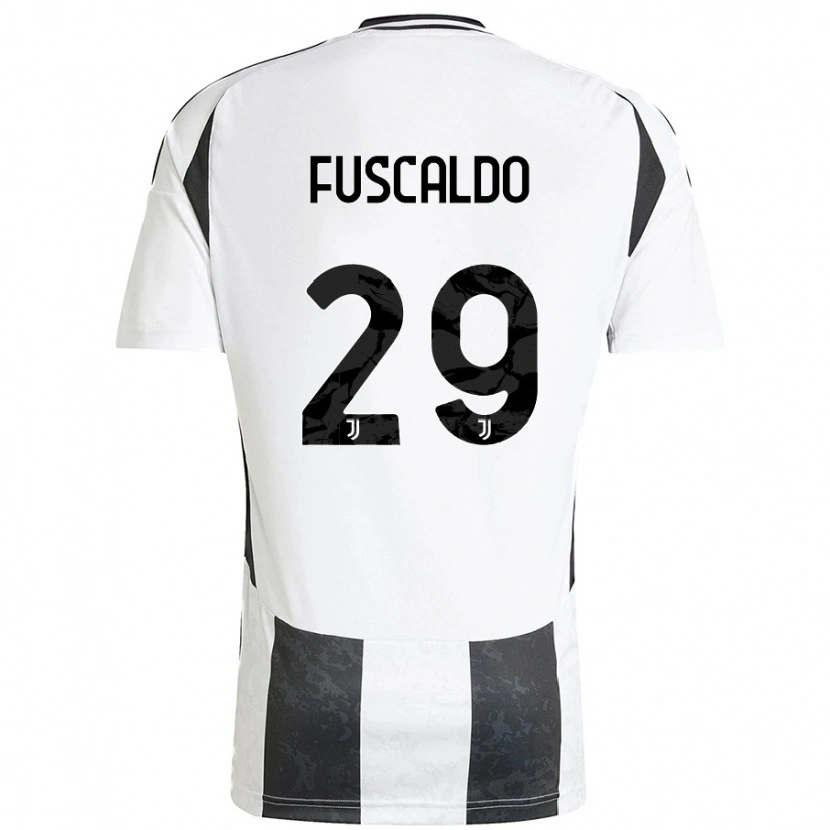 Danxen Damen Matteo Fuscaldo #29 Weiß Schwarz Heimtrikot Trikot 2024/25 T-Shirt