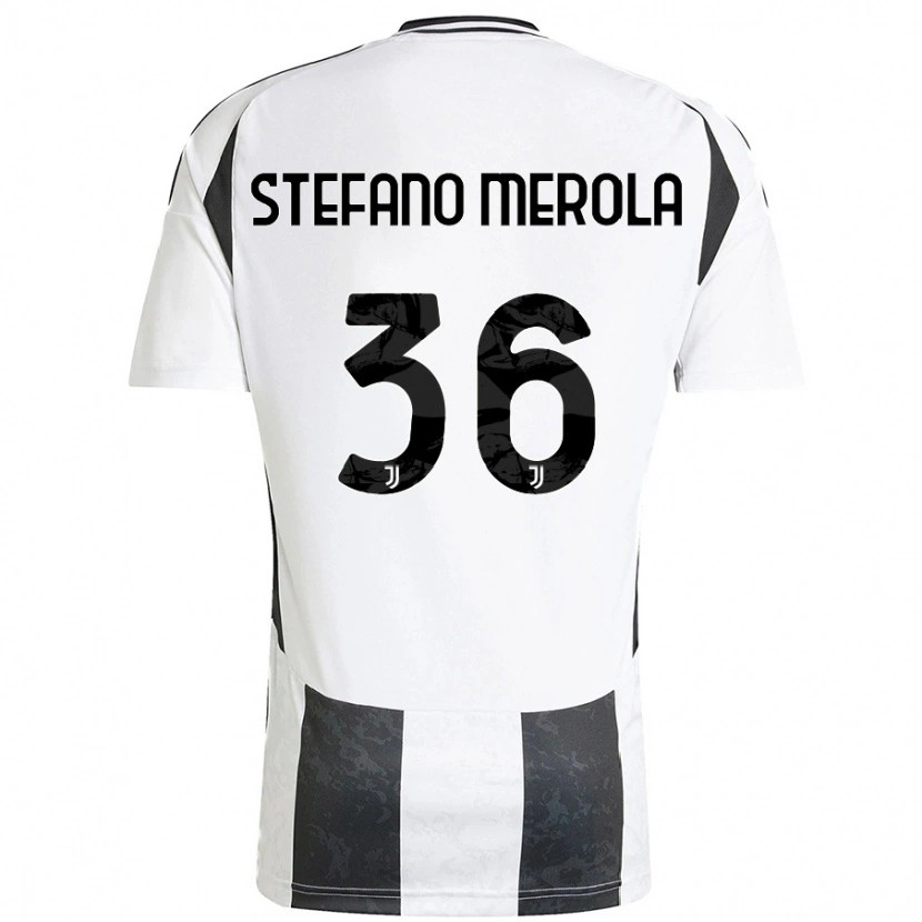 Danxen Damen Antonio Stefano Merola #36 Weiß Schwarz Heimtrikot Trikot 2024/25 T-Shirt