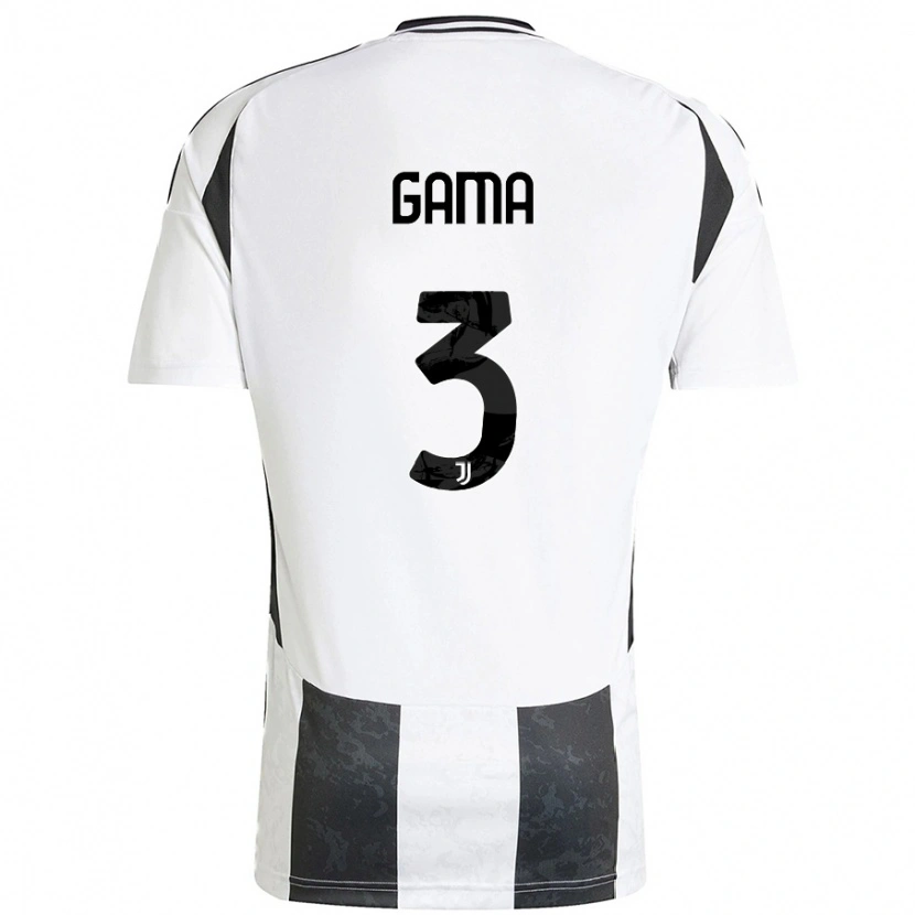 Danxen Damen Sara Gama #3 Weiß Schwarz Heimtrikot Trikot 2024/25 T-Shirt