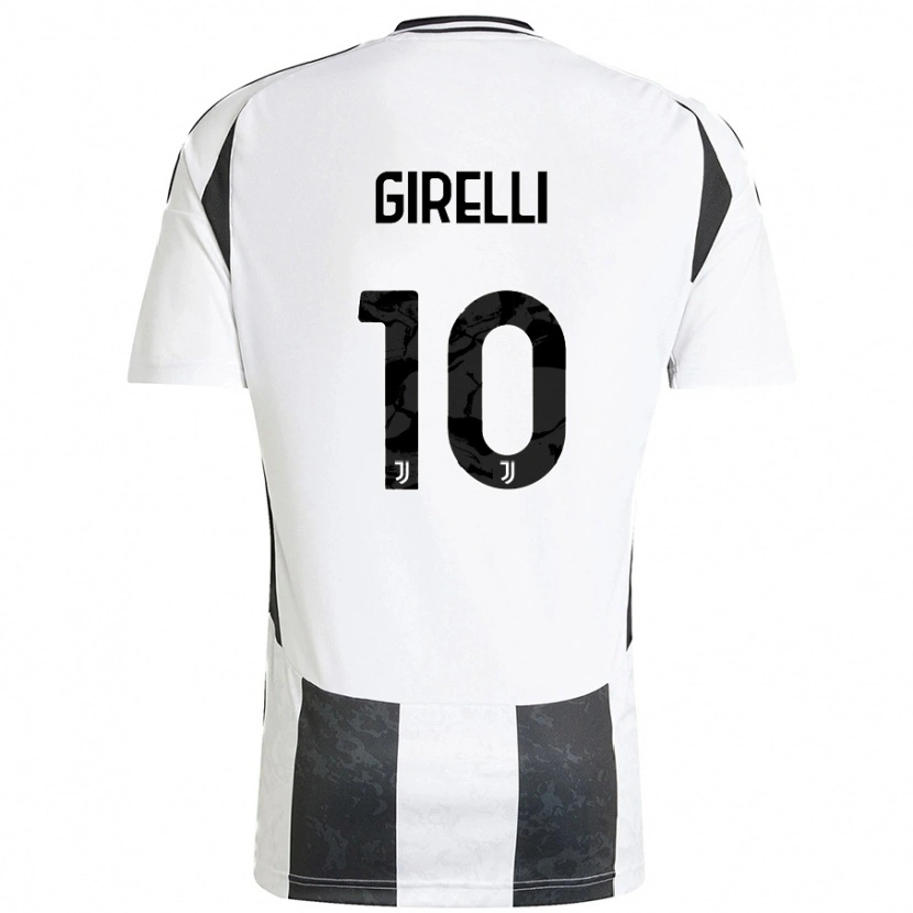 Danxen Damen Cristiana Girelli #10 Weiß Schwarz Heimtrikot Trikot 2024/25 T-Shirt