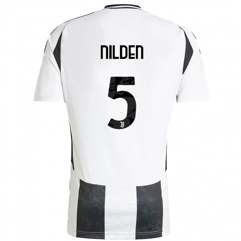 Danxen Damen Amanda Nilden #5 Weiß Schwarz Heimtrikot Trikot 2024/25 T-Shirt