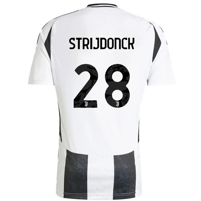 Danxen Damen Bayron Strijdonck #28 Weiß Schwarz Heimtrikot Trikot 2024/25 T-Shirt