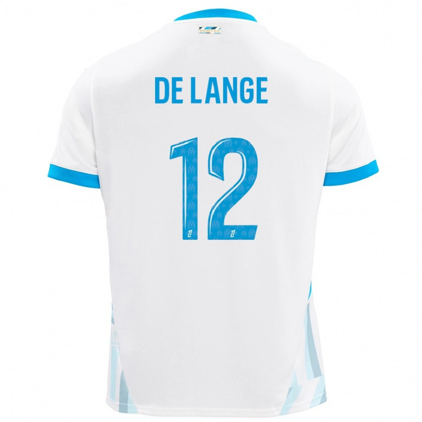Danxen Damen Jeffrey De Lange #12 Weiß Himmelblau Heimtrikot Trikot 2024/25 T-Shirt