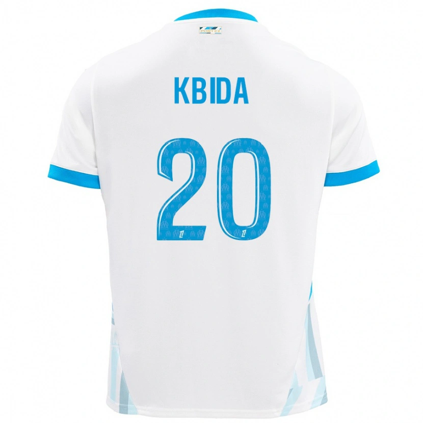 Danxen Damen Inès Kbida #20 Weiß Himmelblau Heimtrikot Trikot 2024/25 T-Shirt