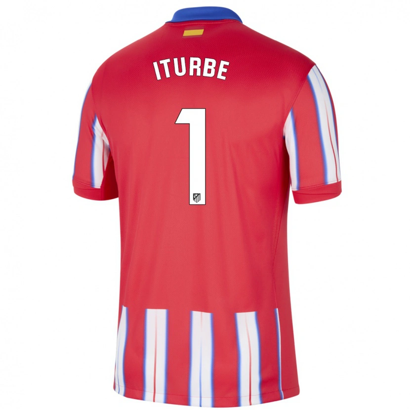 Danxen Damen Alejandro Iturbe #1 Rot Weiß Blau Heimtrikot Trikot 2024/25 T-Shirt