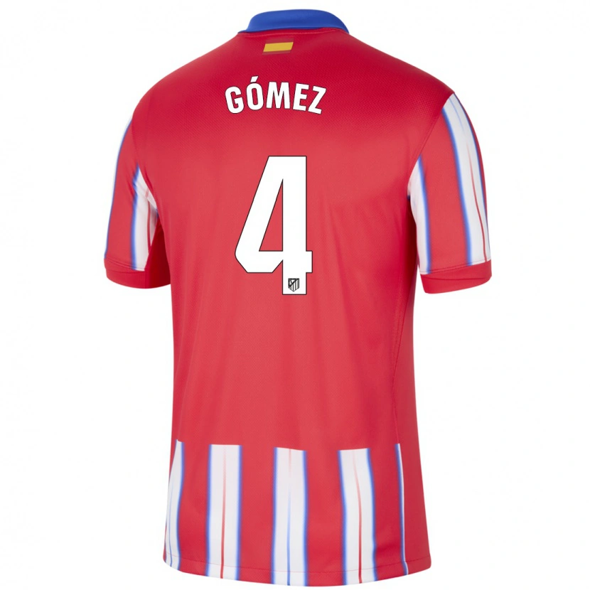 Danxen Damen Mariano Gómez #4 Rot Weiß Blau Heimtrikot Trikot 2024/25 T-Shirt