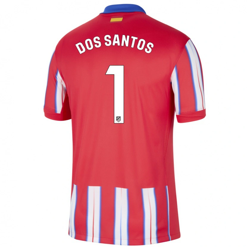 Danxen Damen Alex Dos Santos #1 Rot Weiß Blau Heimtrikot Trikot 2024/25 T-Shirt