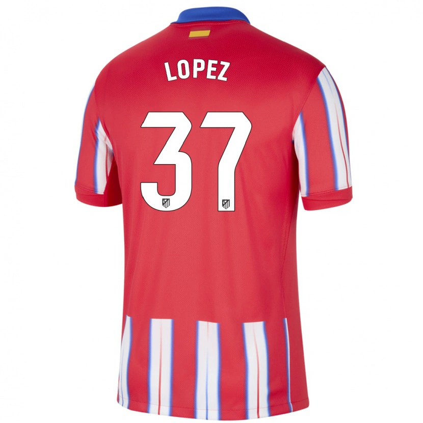 Danxen Damen Alex Lopez #37 Rot Weiß Blau Heimtrikot Trikot 2024/25 T-Shirt