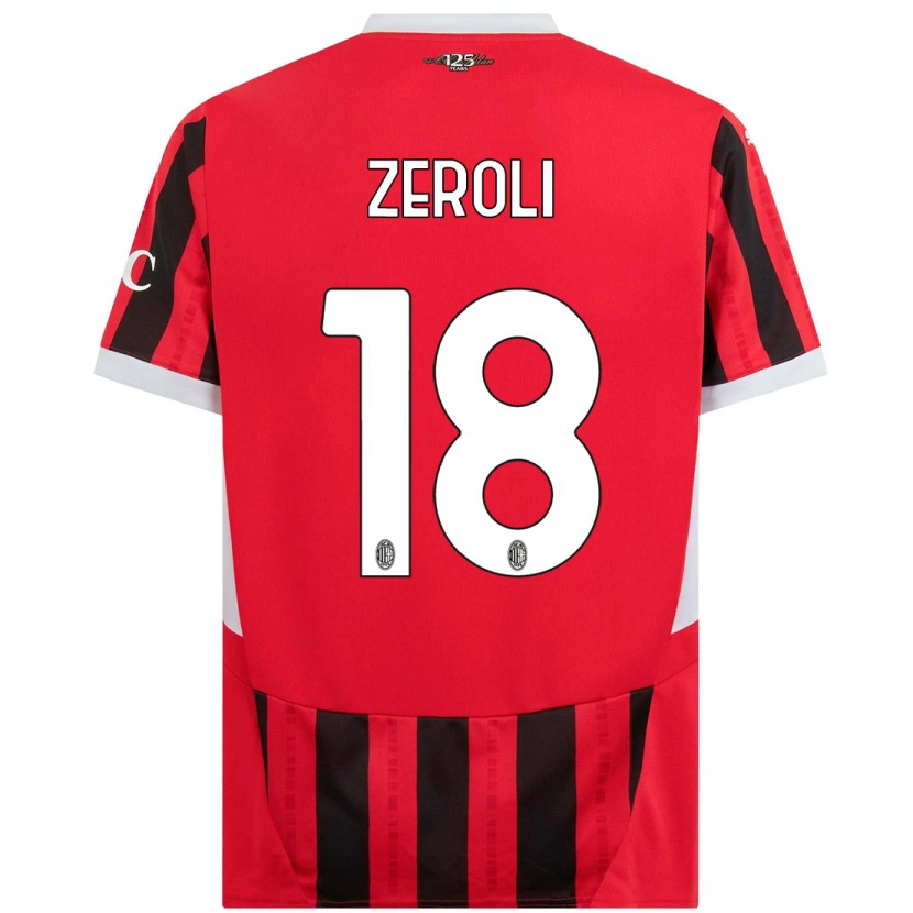 Danxen Damen Kevin Zeroli #18 Rot Schwarz Heimtrikot Trikot 2024/25 T-Shirt