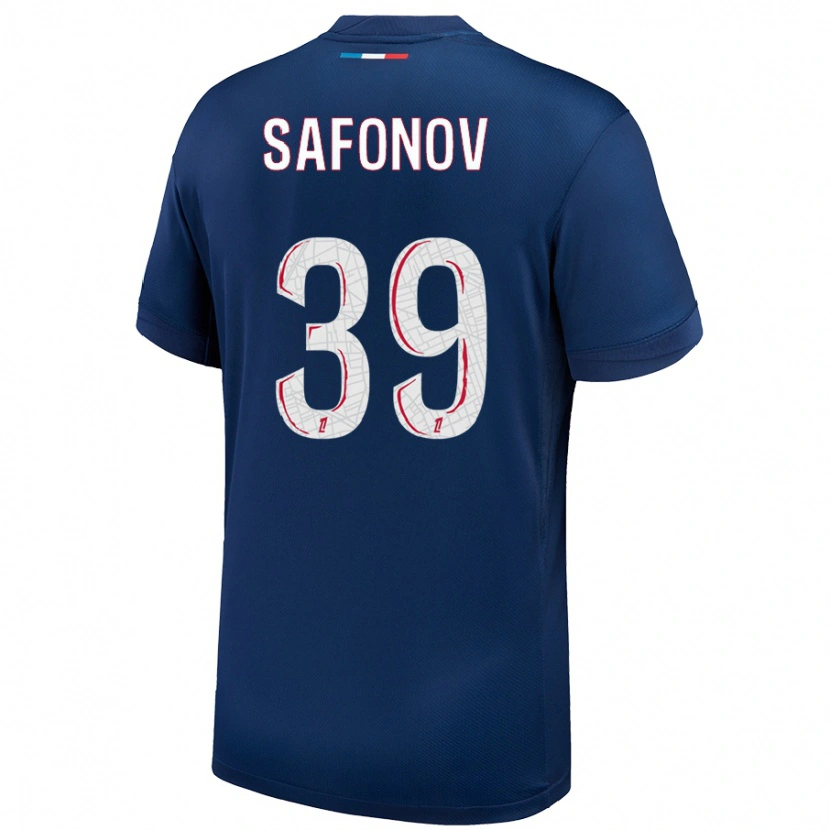Danxen Damen Matvey Safonov #39 Marineblau Weiß Heimtrikot Trikot 2024/25 T-Shirt