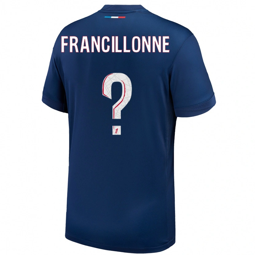 Danxen Damen Bryan Francillonne #0 Marineblau Weiß Heimtrikot Trikot 2024/25 T-Shirt