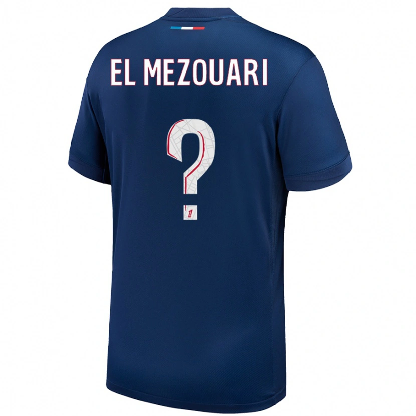 Danxen Damen Salah-Dine El Mezouari #0 Marineblau Weiß Heimtrikot Trikot 2024/25 T-Shirt