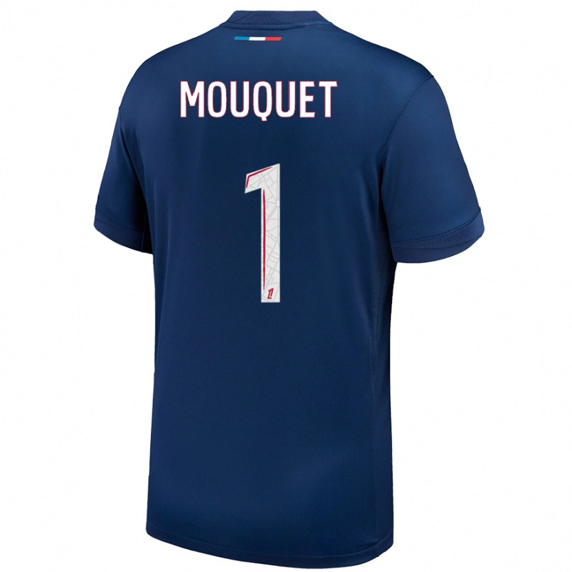 Danxen Damen Louis Mouquet #1 Marineblau Weiß Heimtrikot Trikot 2024/25 T-Shirt