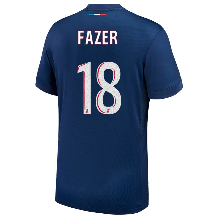 Danxen Damen Laurina Fazer #18 Marineblau Weiß Heimtrikot Trikot 2024/25 T-Shirt