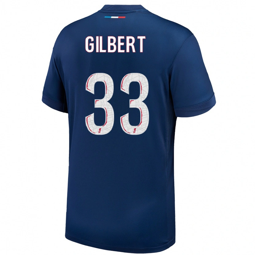 Danxen Damen Tara Elimbi Gilbert #33 Marineblau Weiß Heimtrikot Trikot 2024/25 T-Shirt