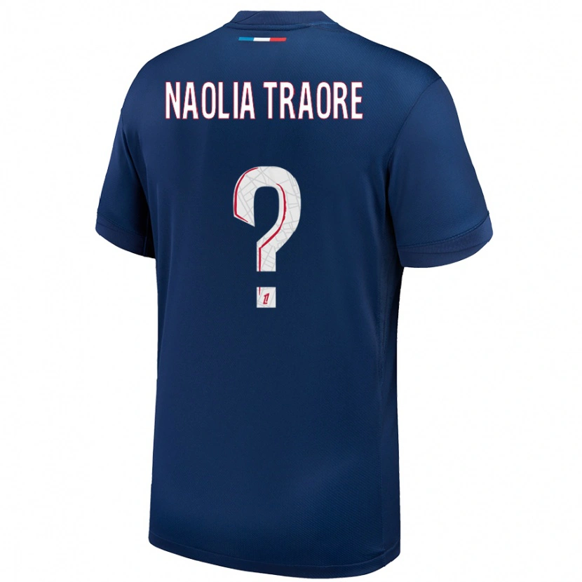 Danxen Damen Naolia Traore #0 Marineblau Weiß Heimtrikot Trikot 2024/25 T-Shirt