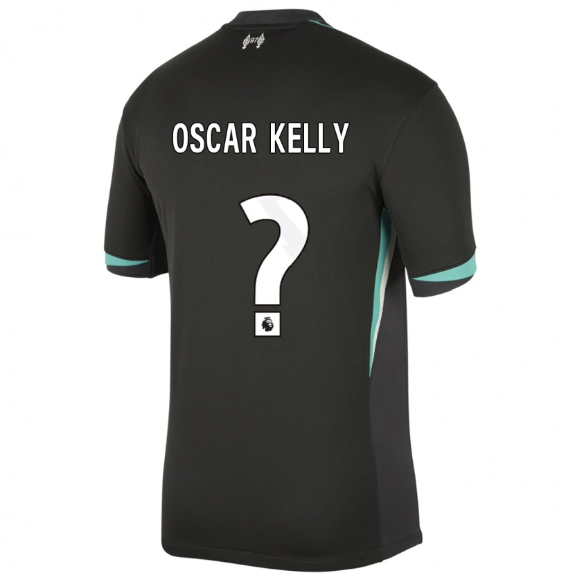 Danxen Damen Oscar Kelly #0 Schwarz Anthrazitweiß Auswärtstrikot Trikot 2024/25 T-Shirt
