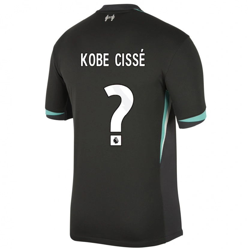 Danxen Damen Prince Kobe Cissé #0 Schwarz Anthrazitweiß Auswärtstrikot Trikot 2024/25 T-Shirt