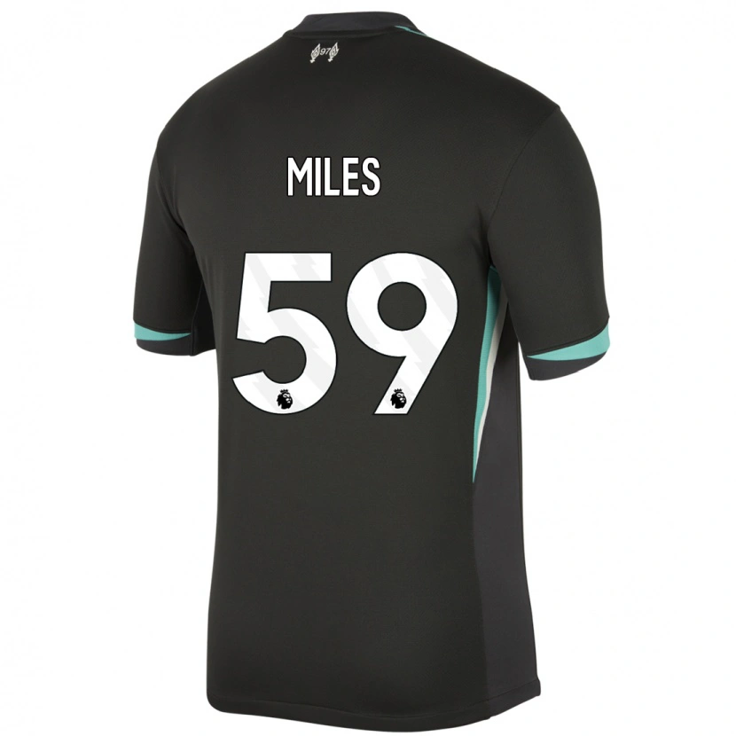 Danxen Damen Terence Miles #59 Schwarz Anthrazitweiß Auswärtstrikot Trikot 2024/25 T-Shirt