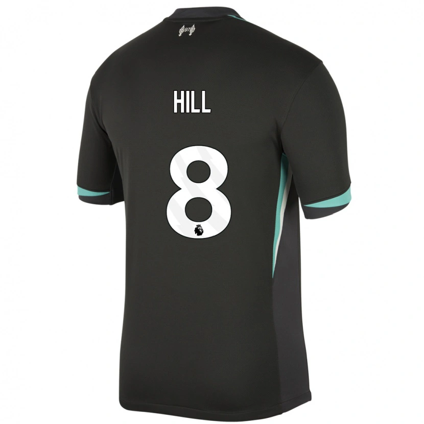 Danxen Damen Tom Hill #8 Schwarz Anthrazitweiß Auswärtstrikot Trikot 2024/25 T-Shirt