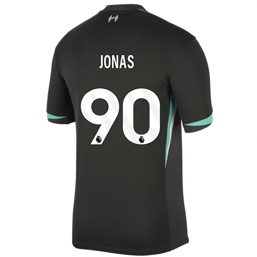 Danxen Damen Lee Jonas #90 Schwarz Anthrazitweiß Auswärtstrikot Trikot 2024/25 T-Shirt