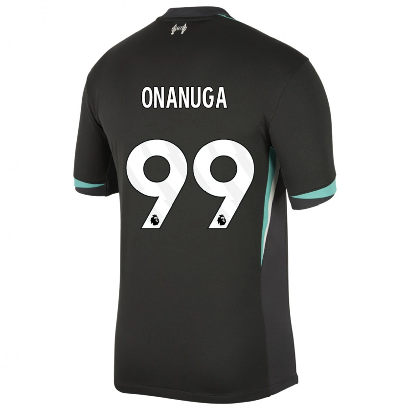 Danxen Damen Fola Onanuga #99 Schwarz Anthrazitweiß Auswärtstrikot Trikot 2024/25 T-Shirt