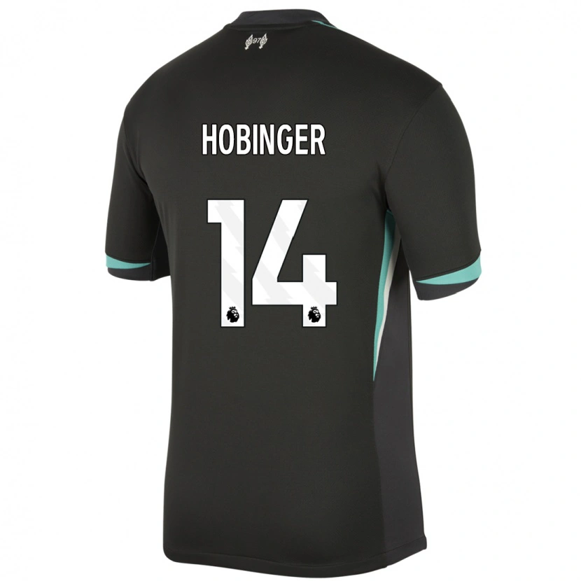 Danxen Damen Marie Höbinger #14 Schwarz Anthrazitweiß Auswärtstrikot Trikot 2024/25 T-Shirt