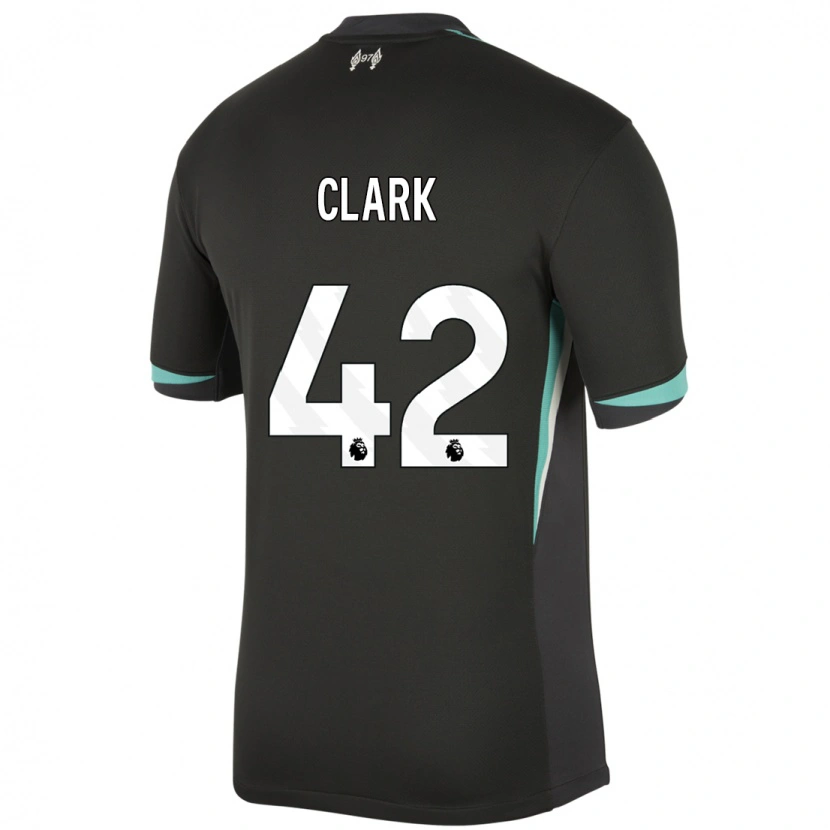 Danxen Damen Bobby Clark #42 Schwarz Anthrazitweiß Auswärtstrikot Trikot 2024/25 T-Shirt