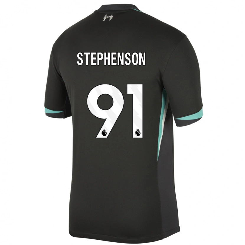 Danxen Damen Luca Stephenson #91 Schwarz Anthrazitweiß Auswärtstrikot Trikot 2024/25 T-Shirt