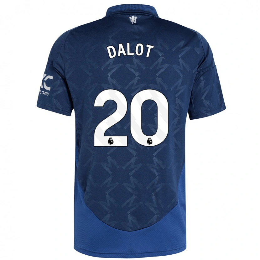 Danxen Damen Diogo Dalot #20 Indigo Auswärtstrikot Trikot 2024/25 T-Shirt