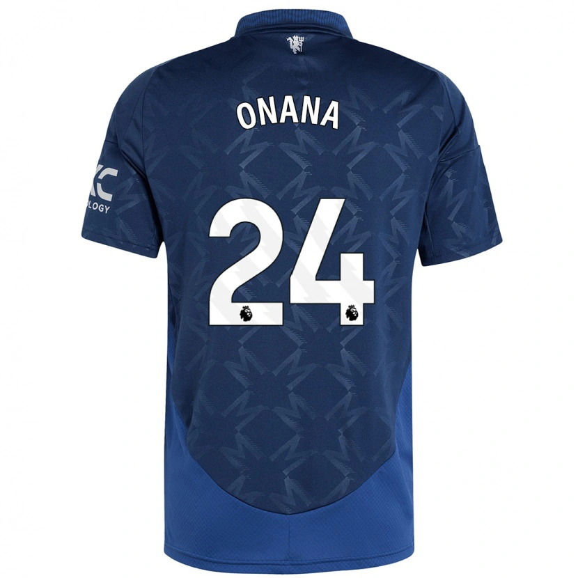 Danxen Damen André Onana #24 Indigo Auswärtstrikot Trikot 2024/25 T-Shirt
