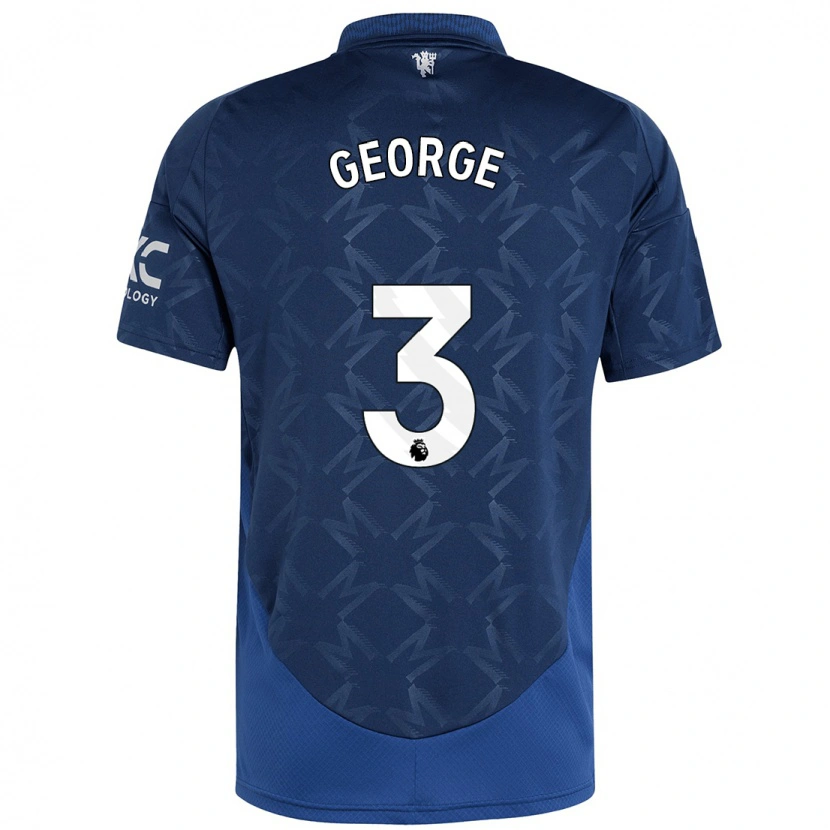 Danxen Damen Gabby George #3 Indigo Auswärtstrikot Trikot 2024/25 T-Shirt